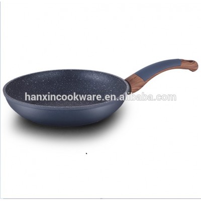 forged aluminium alloy new ceramic coating non-stick shot-blasting fry pan with induction bottom