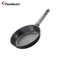 Korea Stone Cookware Aluminium Induction Non-Stick 30cm Multifunction Frying Pan With Wood Handle