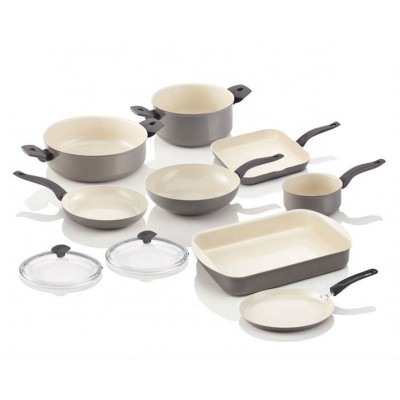 10pcs ceramic pressed cookware set